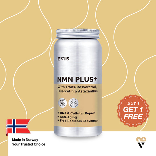NMN PLUS+研活美肌 (添加白藜蘆醇、槲黃素及蝦青素) | 120粒裝 2個月份量