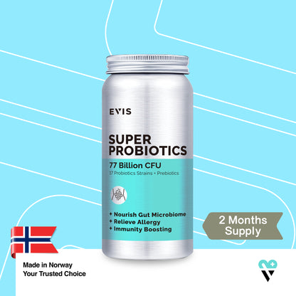 SUPER PROBIOTICS 超強益生菌（77 Billion CFU, 添加益生元）| 60粒裝 2個月份量