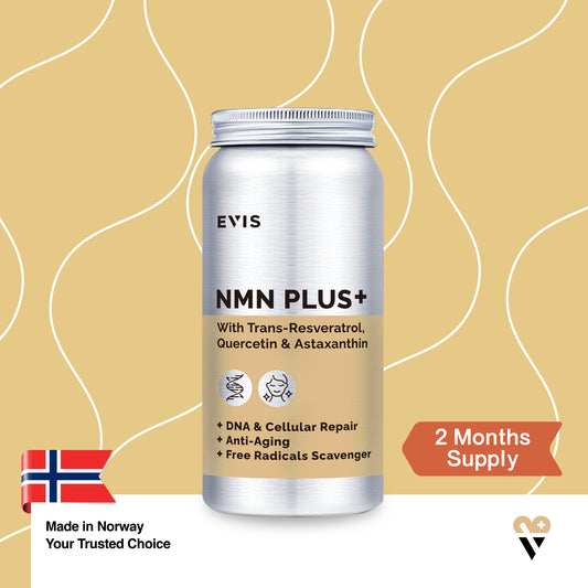 NMN PLUS+研活美肌 (添加白藜蘆醇、槲黃素及蝦青素) | 120粒裝 2個月份量