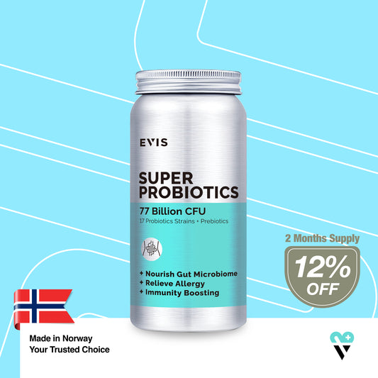 SUPER PROBIOTICS 超強益生菌（77 Billion CFU, 添加益生元）| 60粒裝 2個月份量
