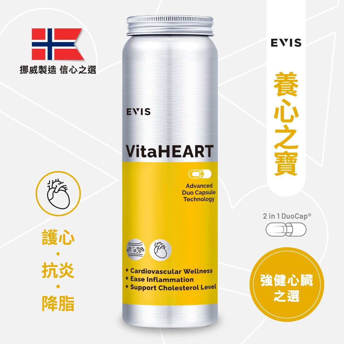 聖誕新年精選 | 尊貴之選 （超强益生菌+研活美肌+養心之寶+青蒿素） EVIS