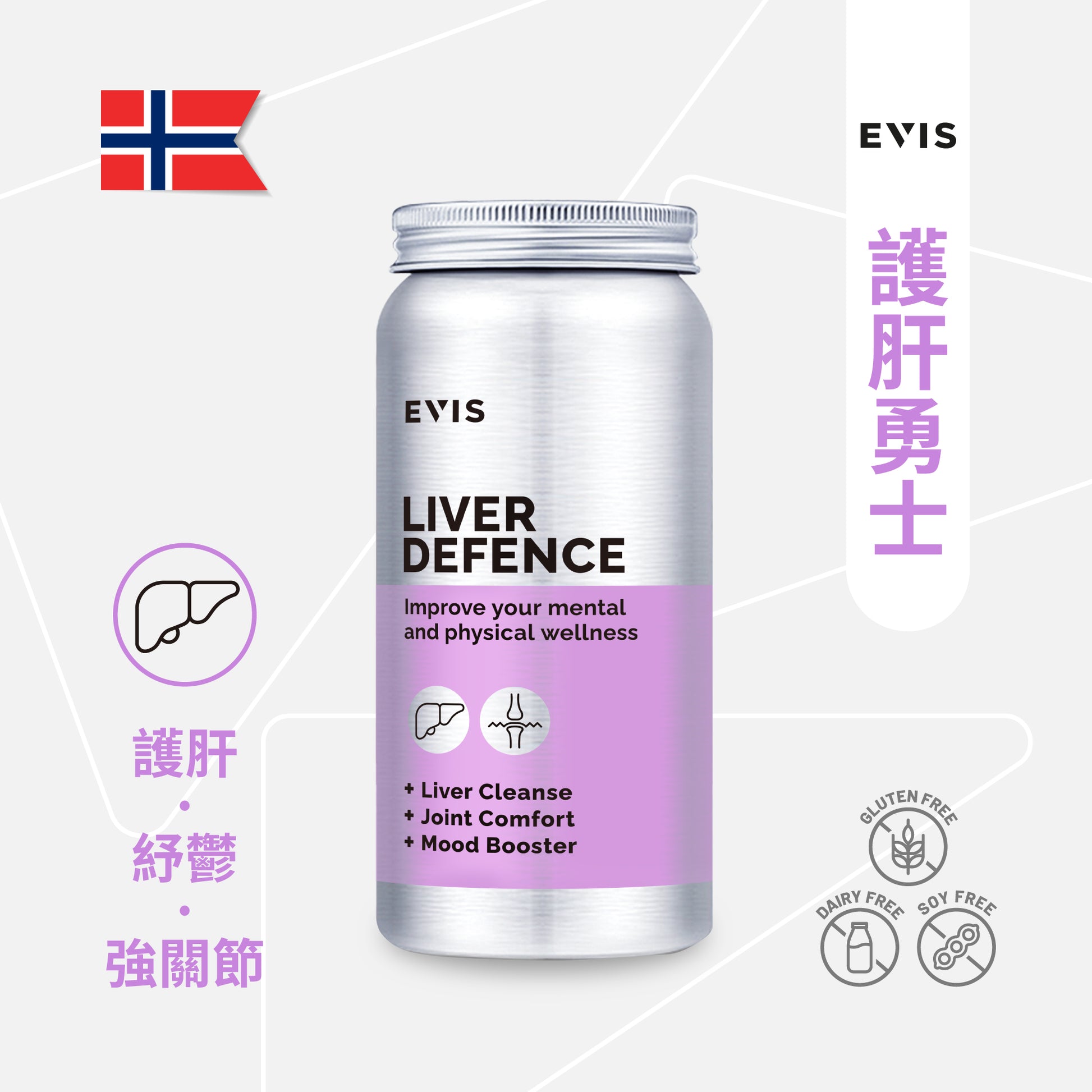 LIVER DEFENCE 護肝勇士-挪威製造-改善脂肪肝